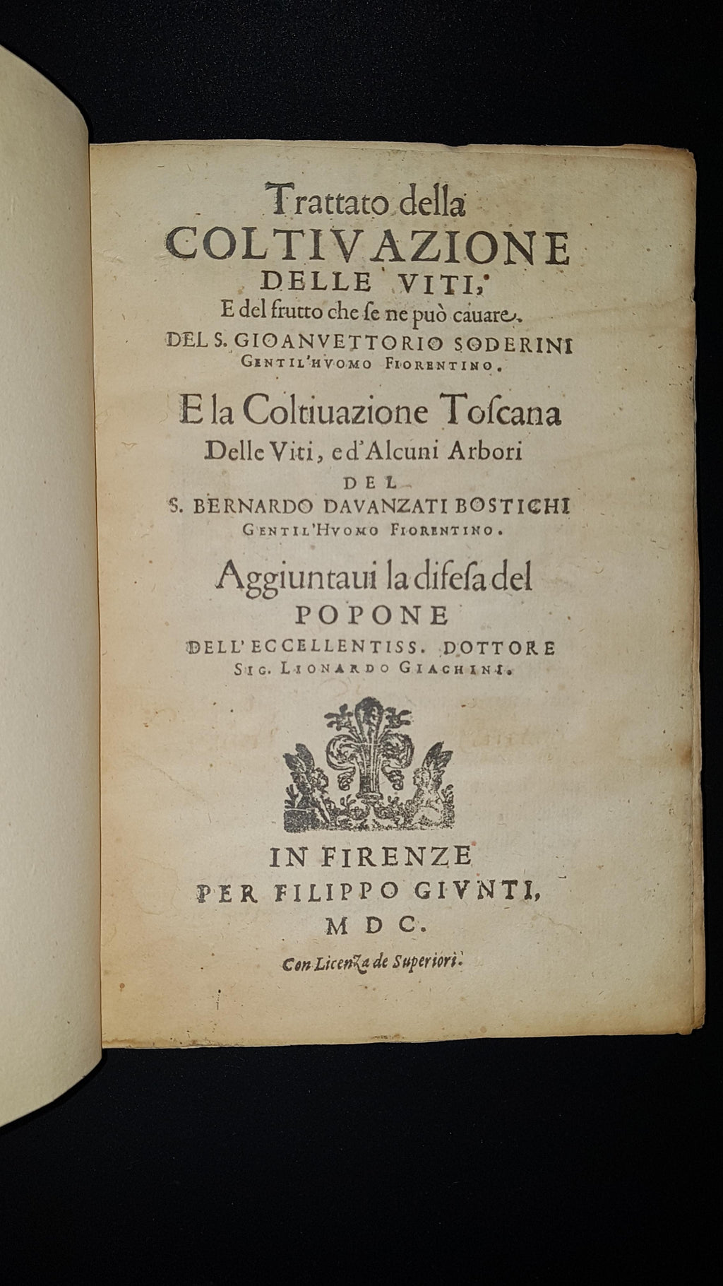 SODERINI, Giovanni Vettorio