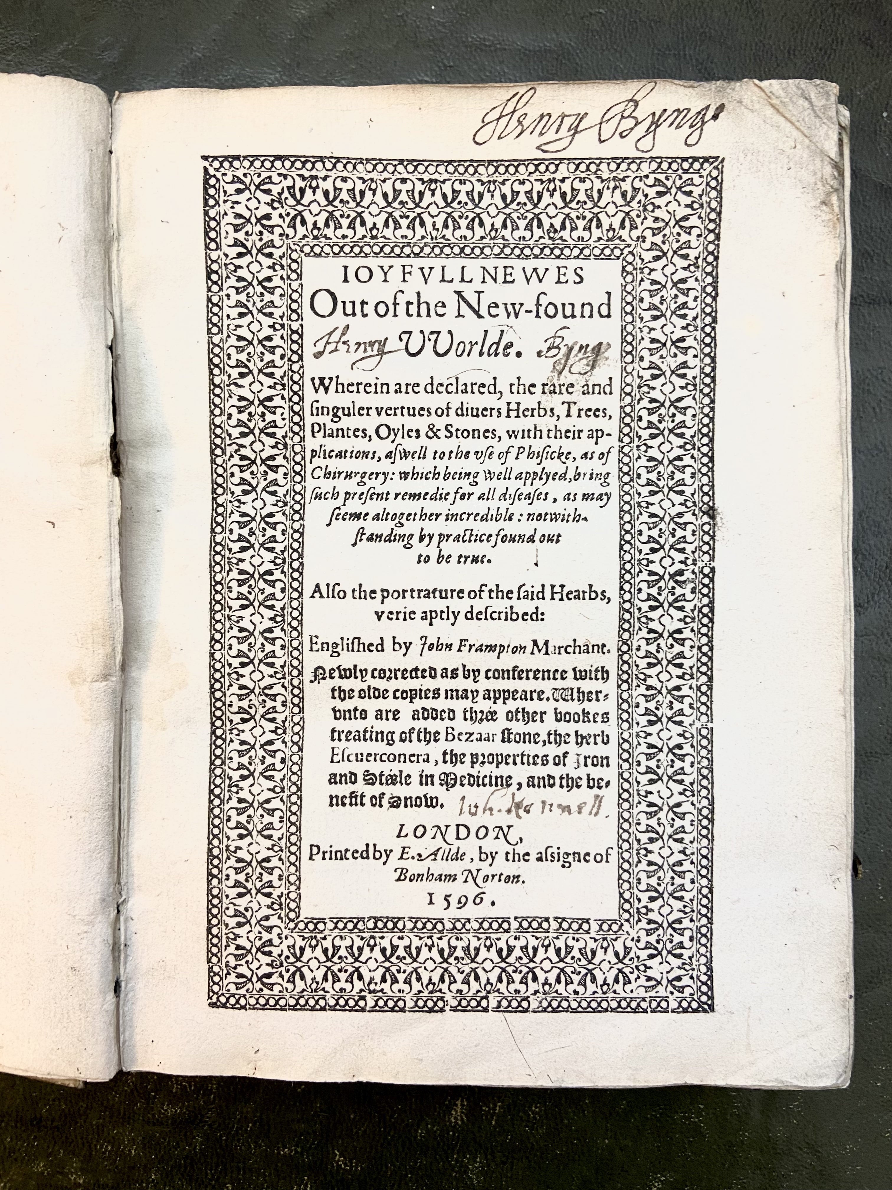 MONARDES, Nicolas