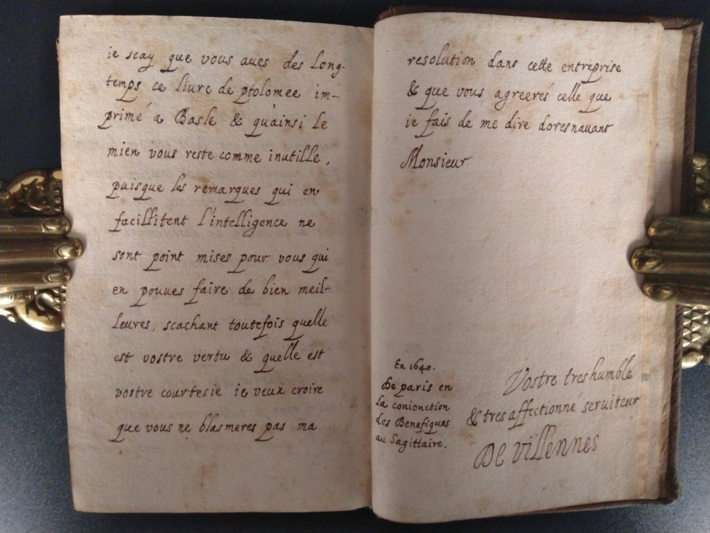 PTOLOMAEUS, Claudius. [Bourdin de Villennes, Nicolas.]