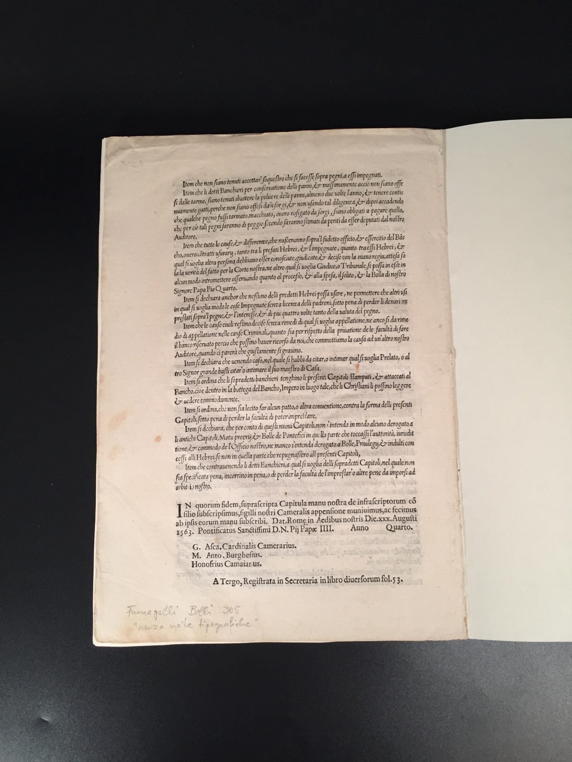 [PIUS IV]