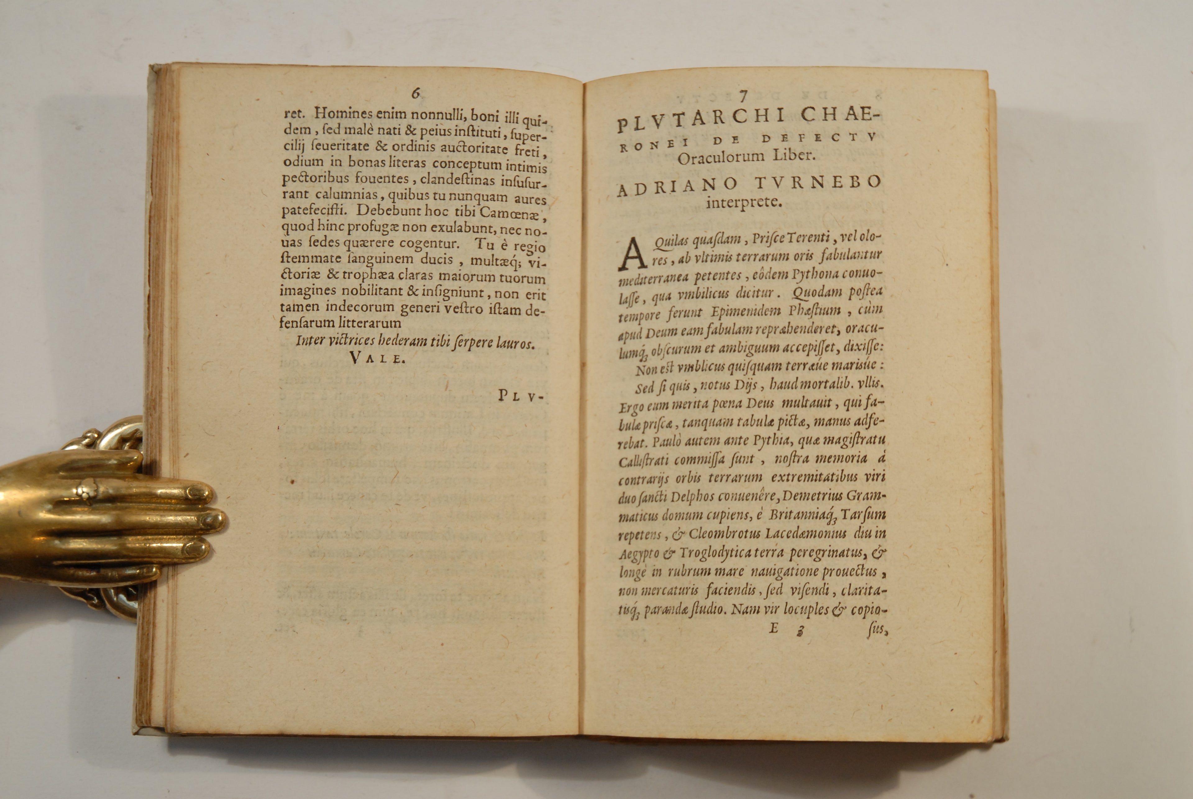 PLUTARCH [and] CAMERARIUS, Joachim