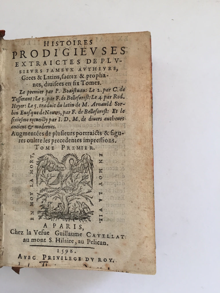 BOAISTUAU, Pierre and BELLEFOREST, Francois de, etc.