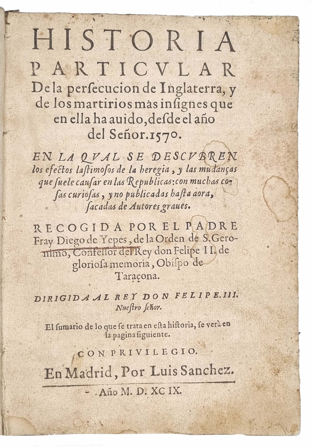 YEPES, Diego de