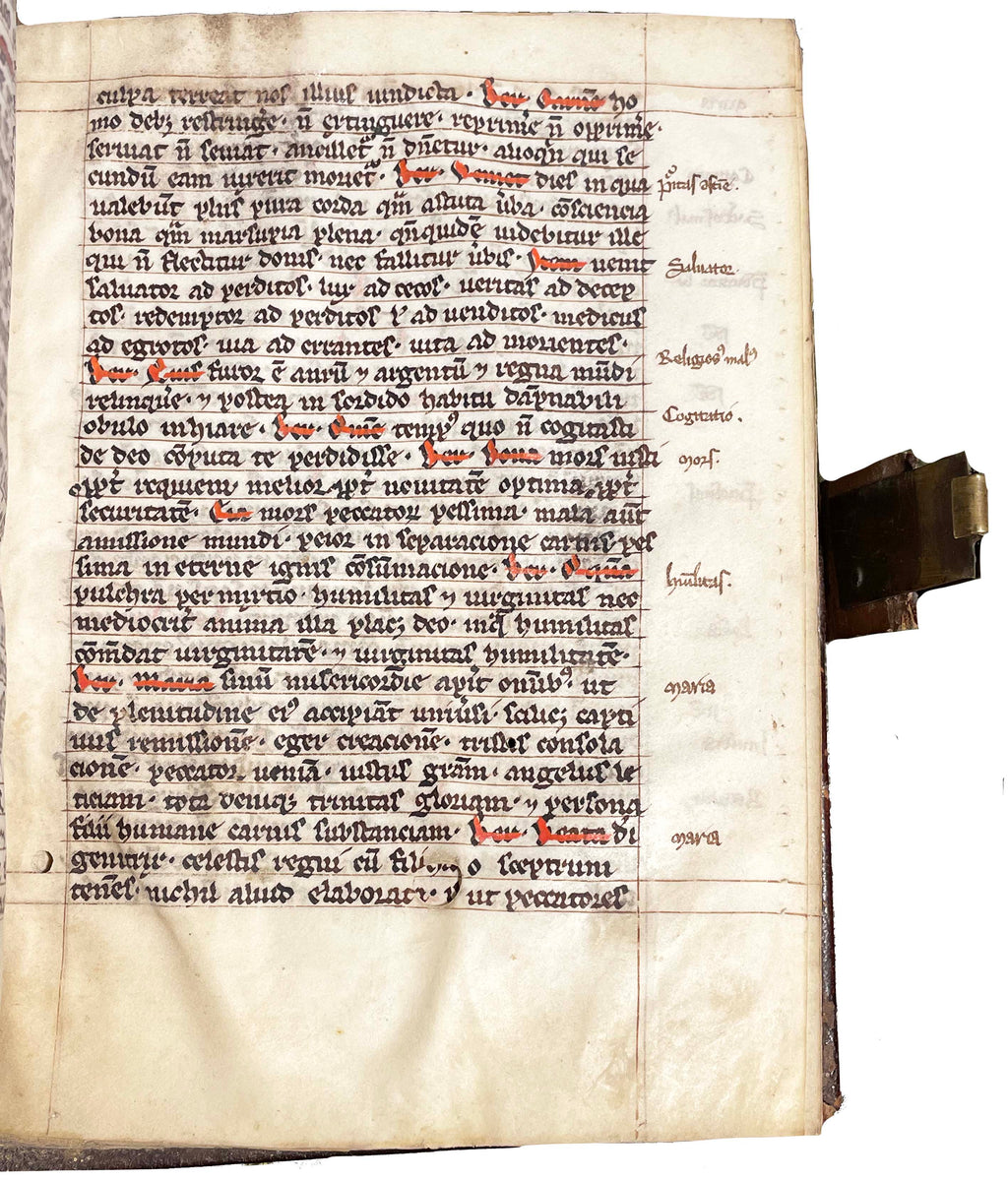 Admonitiones ad consolationem infirmorum, with Ordo commendationis animae and Flores Augustini.
