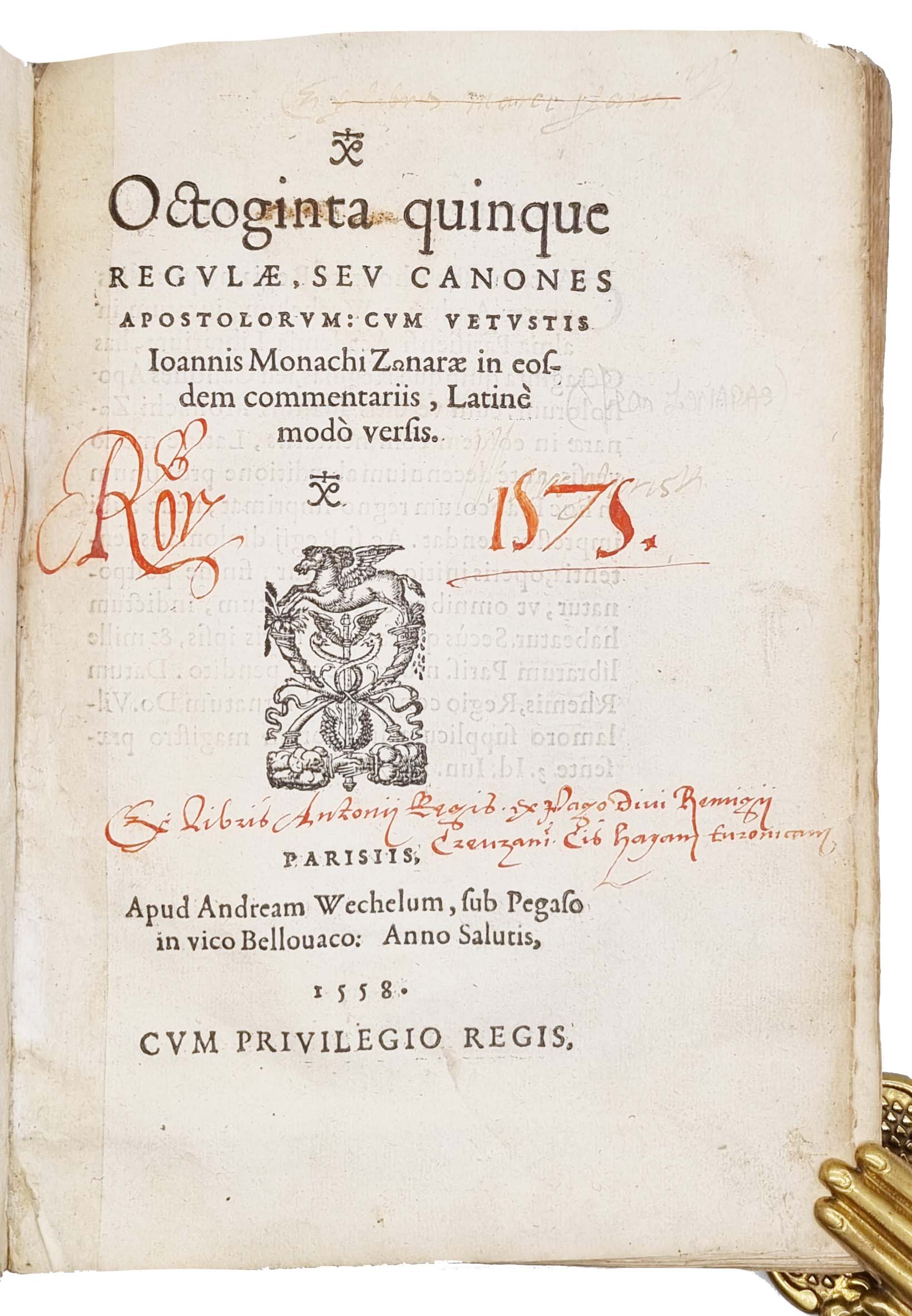 ZONARAS, Joannes; HAEDUUS, Joannes Quintinus, ed. [with] GRATIANUS.