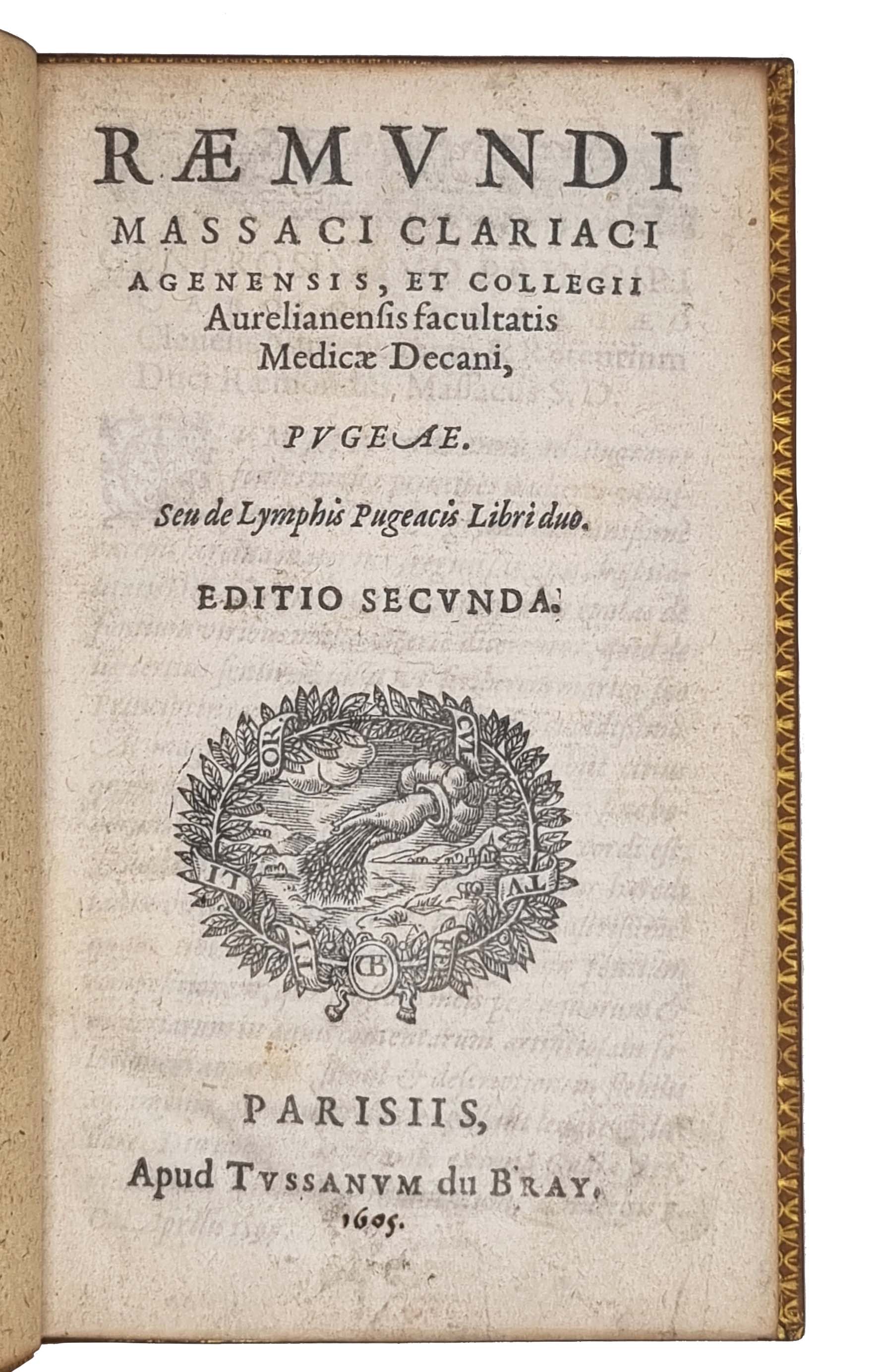 MASSAC, Raymond and Charles de. (and) OVID, Naso, Publius. [MASSAC, Raymond. trans.]
