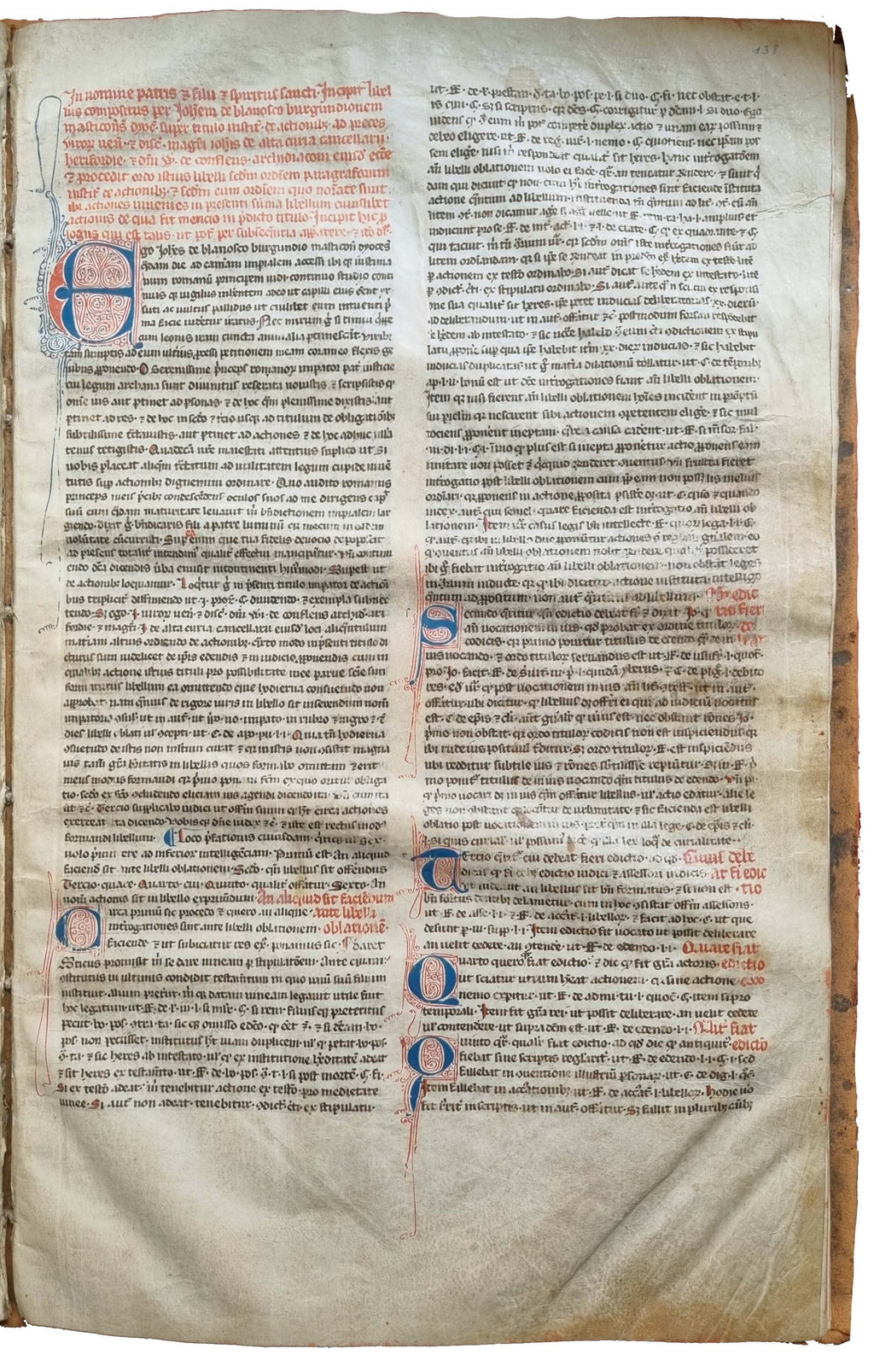 AZO OF BOLOGNA [with] BLANOSCO, Johannes de.
