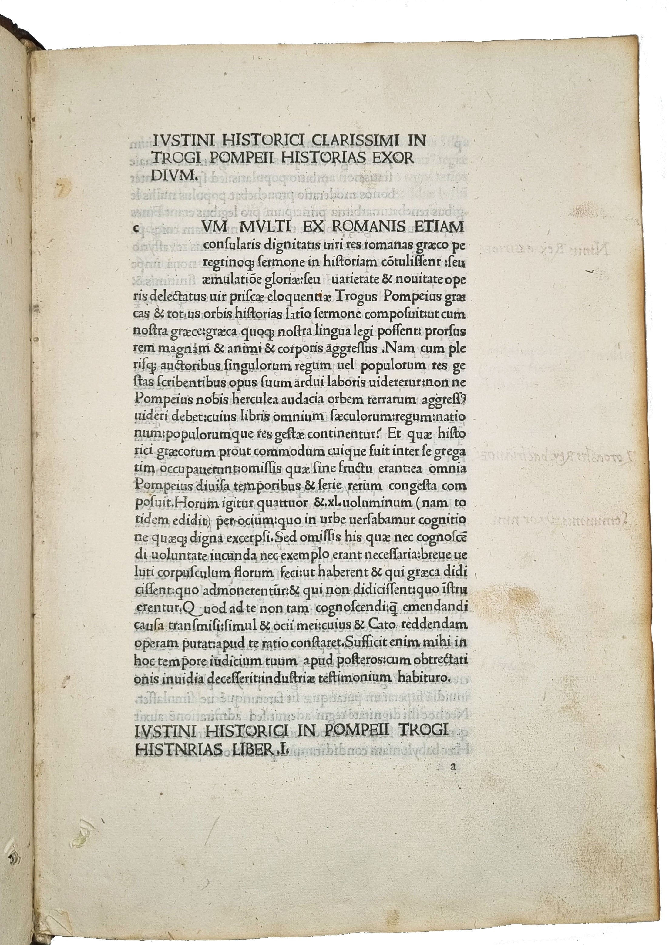 JUSTINUS [with] GELLIUS, Aulus