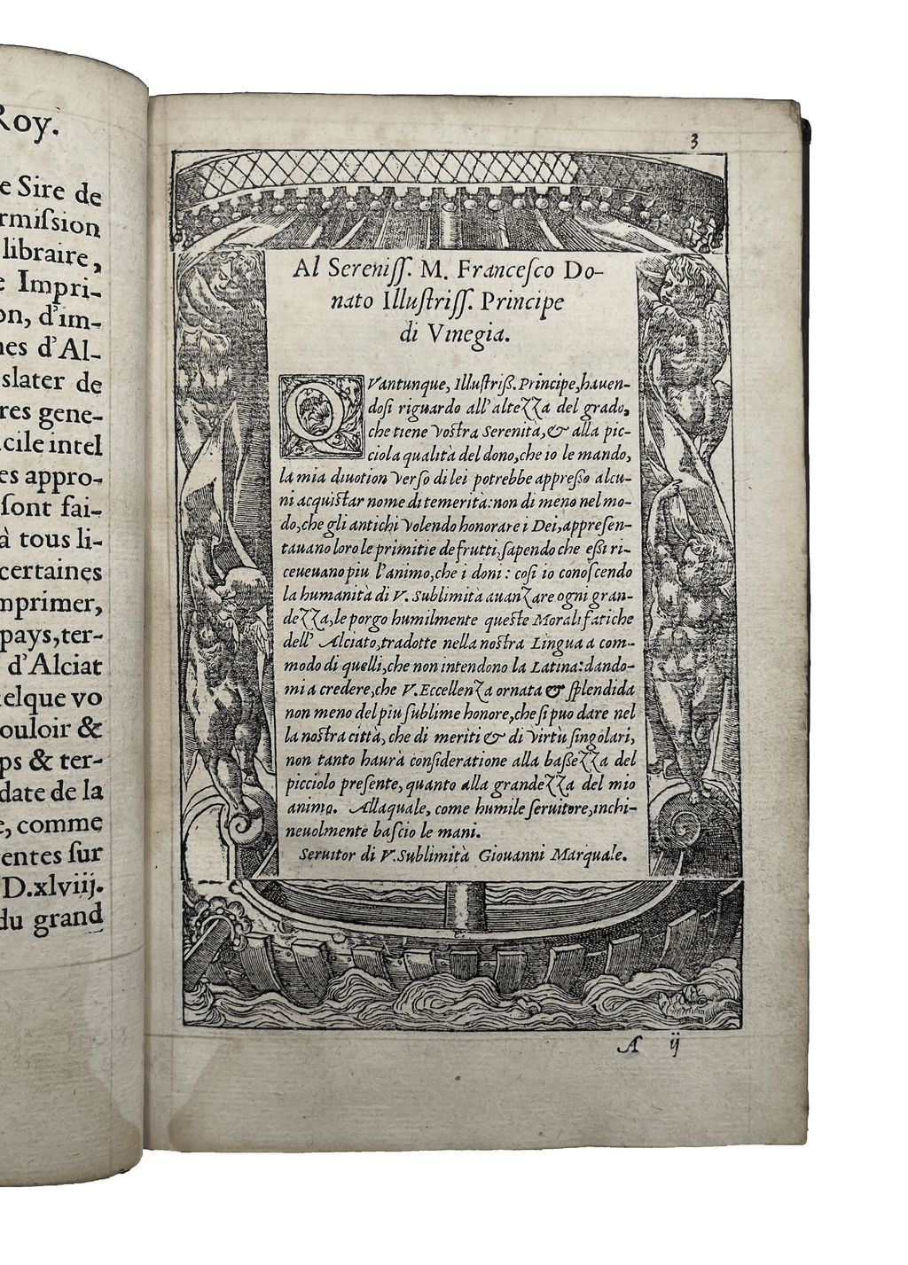 ALCIATO, Andrea, trans. MARQUALE, Giovanni.