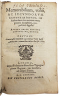 MIZAULD, Antoine [with] DIOCLES CARYSTUS [and] MIZAULD