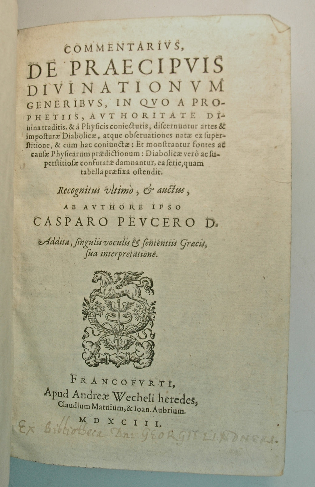 PEUCER, Caspar