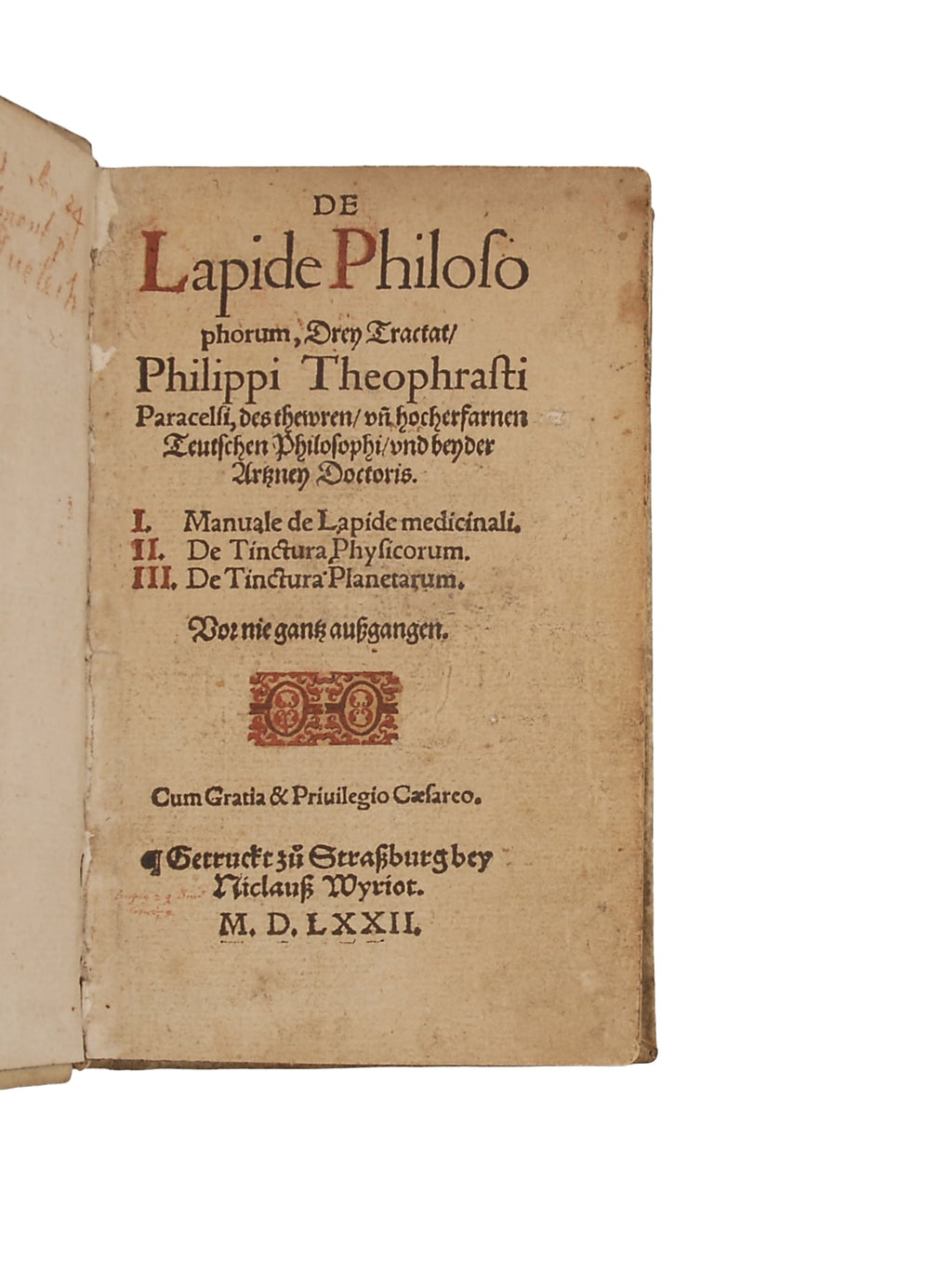 PARACELSUS, Theophrastus [with] [SENDIVOGIUS, Michael]
