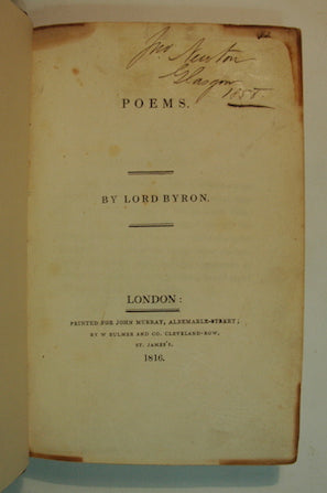 BYRON, Lord