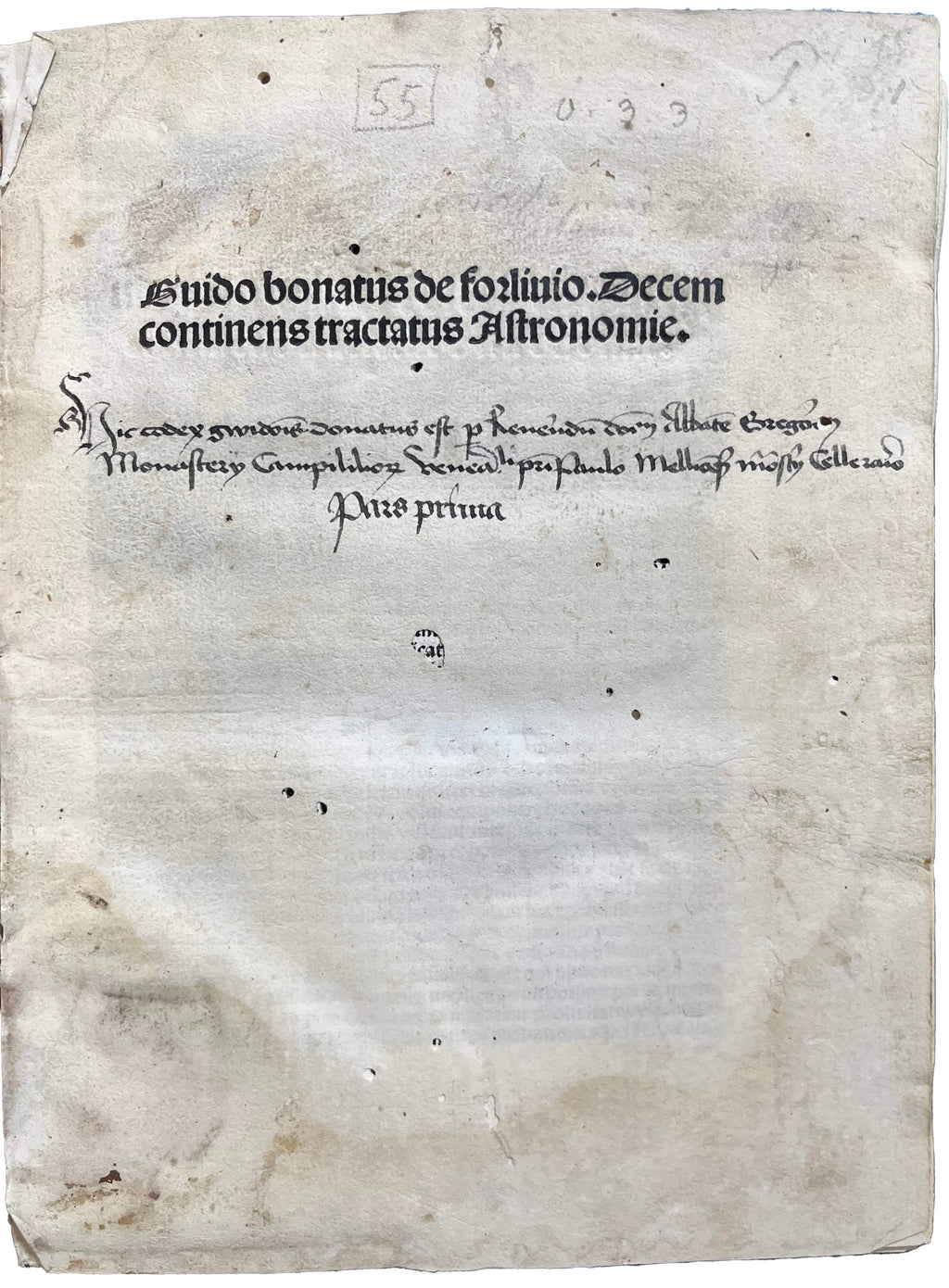 BONATUS, Guidus.