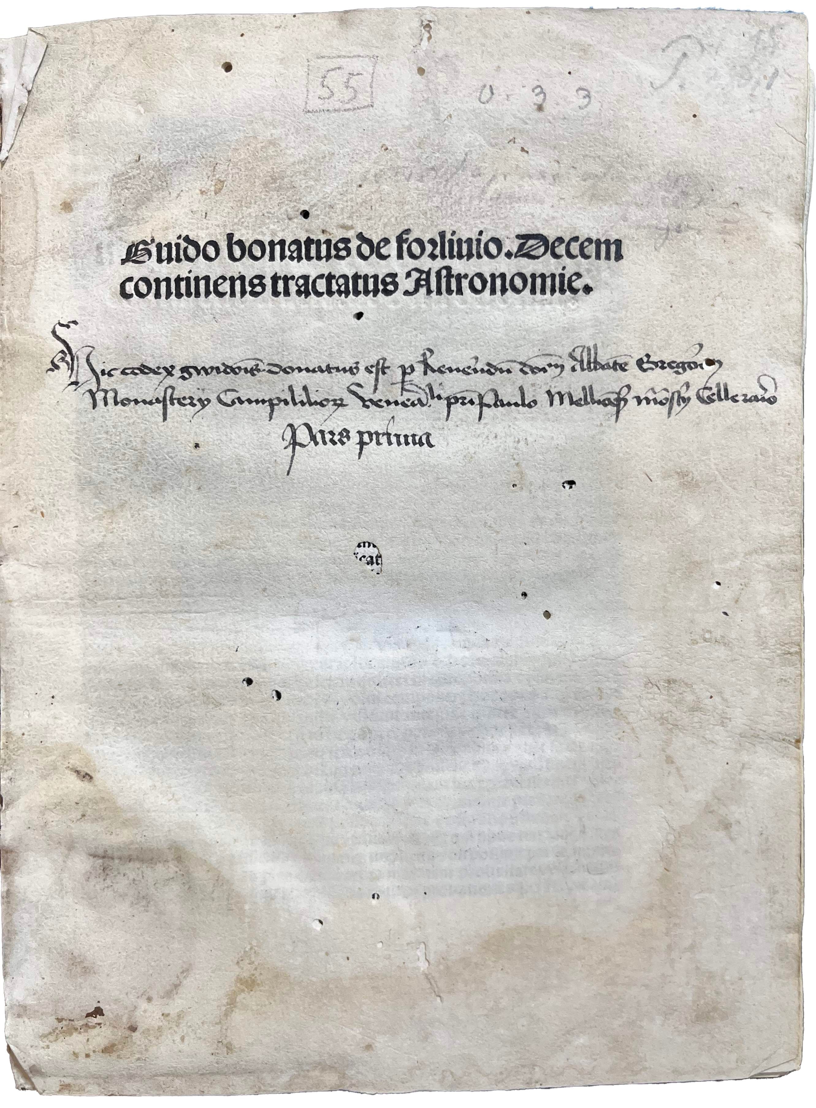 BONATUS, Guidus.